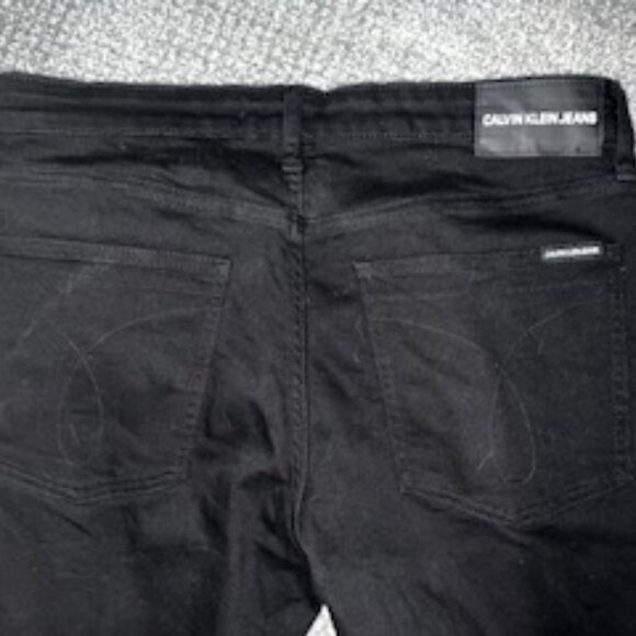 Mens Calvin Klein Slim Black Jeans 32 x 32-Pair 2 - Picture 10 of 11